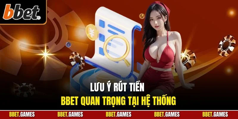 Lưu ý rút tiền BBET quan trọng tại hệ thống